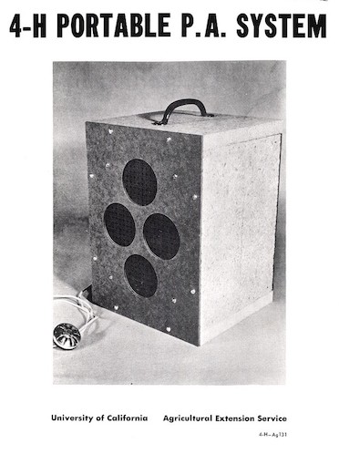 4-H Portable P.A. System