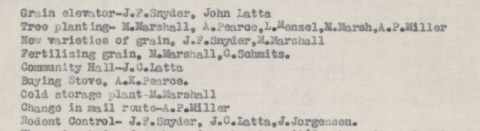 Clip from 1921 narrative report